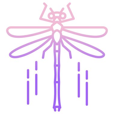 Böcek simgesinin vektör illüstrasyonu