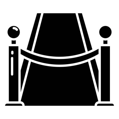 Kırmızı halıyı gösteren basit bir simge 