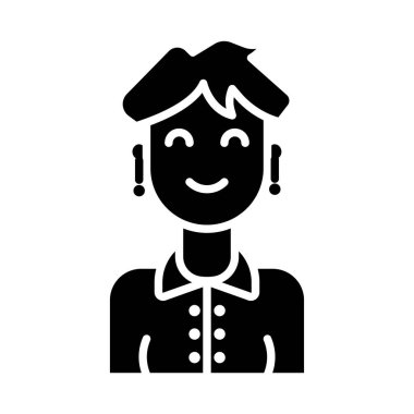 avatar simgesi web vektör çizimi