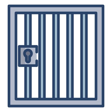 Hapishane simge vektör çizim 