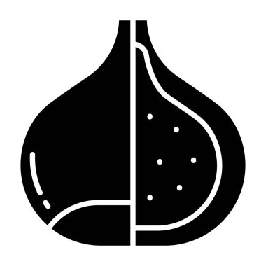 kestane simgesi vektör illüstrasyonu