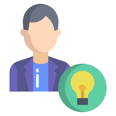 Bir fikrim var. Web simgesi basit tasarım