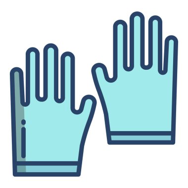 Eldiven. Web simgesi basit illüstrasyon 