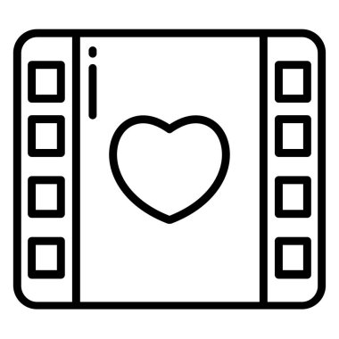 Basit vektör simgesi, film prodüksiyonunun çizimi