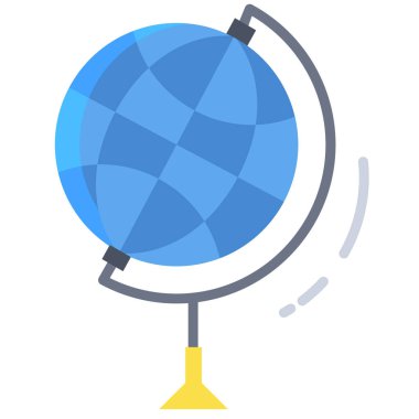 Küre. Web simgesi basit illüstrasyon 