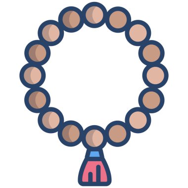 Kolye. Web simgesi basit illüstrasyon