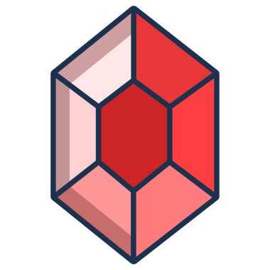 Elmas. Web simgesi basit tasarım