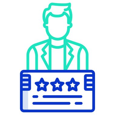 İnsan avatarı. Web simgesi