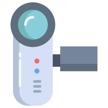 kamera web simgesi, vektör illüstrasyonu 