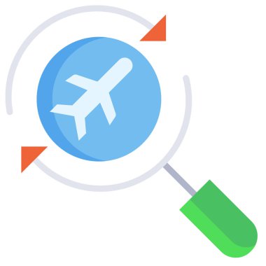 Uçuş. Web simgesi basit illüstrasyon 