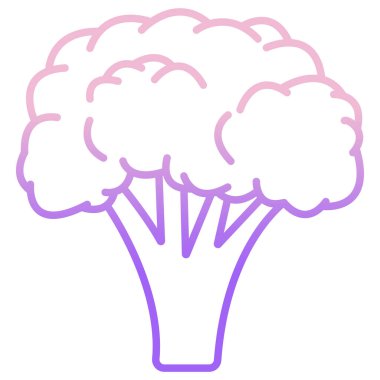 Brokoli. Web simgesi basit illüstrasyon