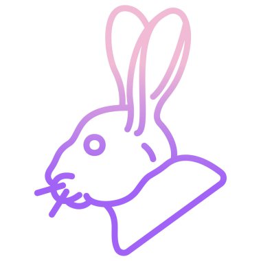 Tavşan Ağı simgesi, vektör illüstrasyonu