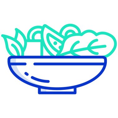 Salata ve sebze vektör çizimi