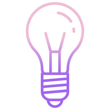 Ampul. Web simgesi basit illüstrasyon