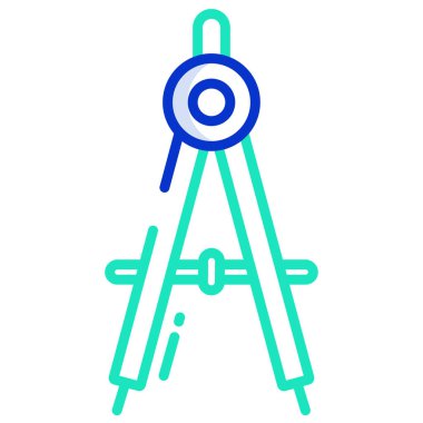 Pusula. Web simgesi basit illüstrasyon 