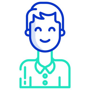 avatar. Web simgesi basit illüstrasyon