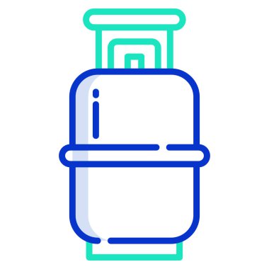 Gaz şişesinin basit vektör simgesi