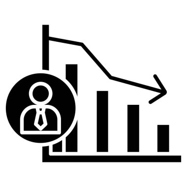 Grafik simgesinin vektör illüstrasyonu