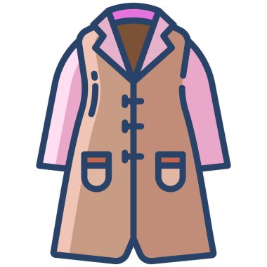 Giysi. Web simgesi basit illüstrasyon