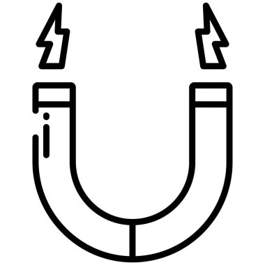 Mıknatıs Web simgesi basit illüstrasyon