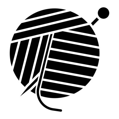 Örgü iğneleri ikonu. vektör illüstrasyonu