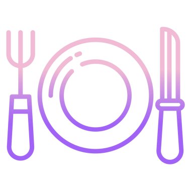 yiyecek ikonu vektör illüstrasyonu 