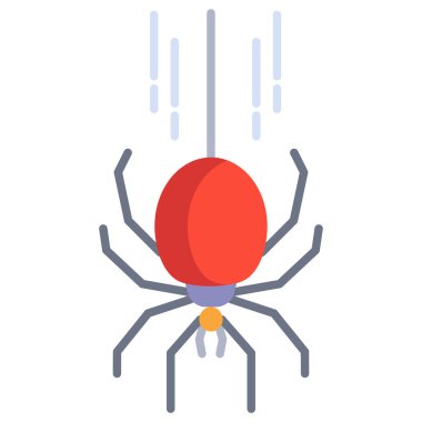 Basit vektör simgesi, Örümcek illüstrasyonu