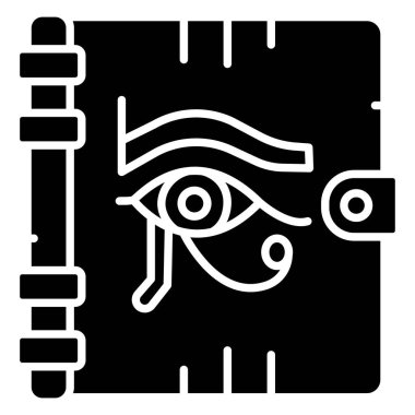 Göz simgesi. Web için mikroskop vektör simgelerinin özet çizimi