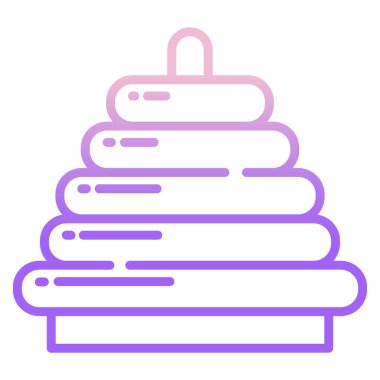 Piramit ağ simgesi, vektör illüstrasyonu