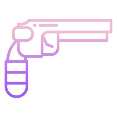 Silah. Web simgesi basit illüstrasyon