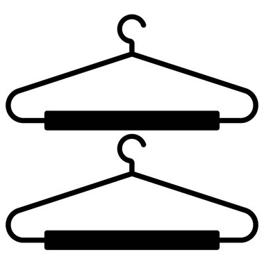 Askı simgesi beyaz arkaplanda izole edildi