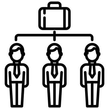 takım çalışması beyaz arkaplanda basit vektör simgesi