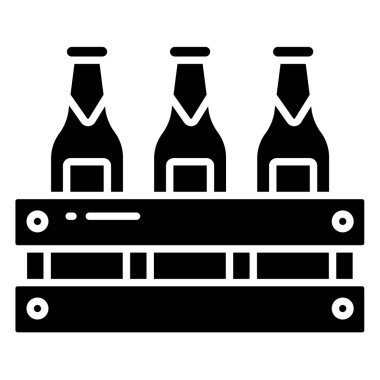 bira web simgesi, vektör illüstrasyonu 