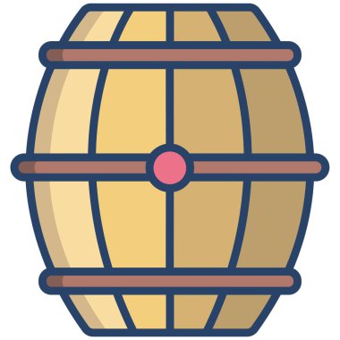 Bir varilin vektör illüstrasyonu