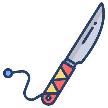 Bıçak ağ simgesi, vektör illüstrasyonu 