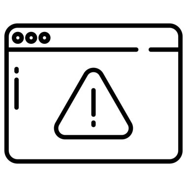 Hata. Web simgesi basit illüstrasyon