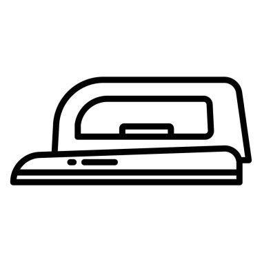 Ütü yapıyorum. Web simgesi basit illüstrasyon