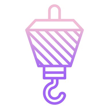 Web simgesi, vektör çizim vinç 