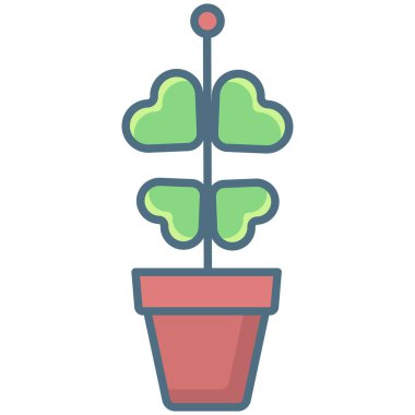 Bitki. Web simgesi basit tasarım