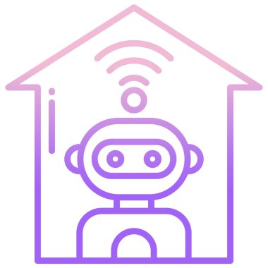 robot ikon vektör illüstrasyonu