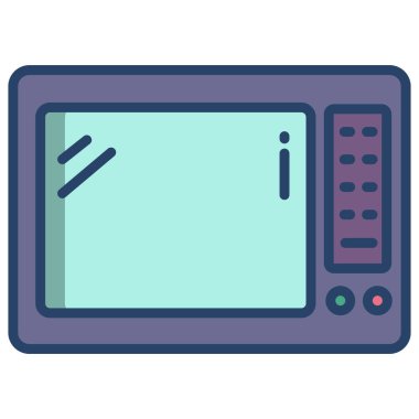 Mikrodalga fırın. Basit resimleme