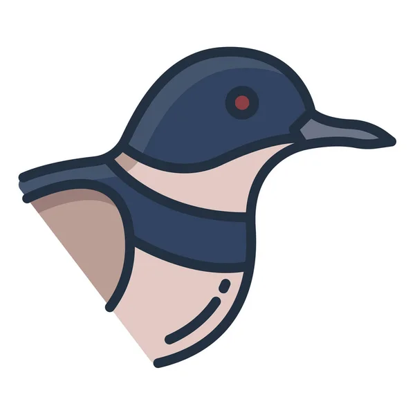 Vektorillustration Eines Vogelsymbols — Stockvektor