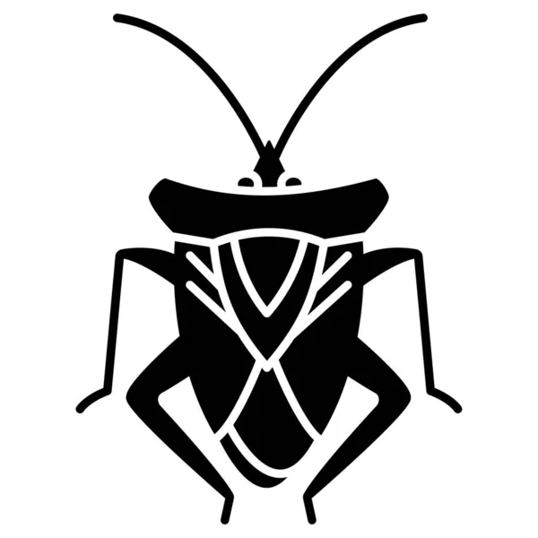 Insekt Web Ikone Einfaches Design — Stockvektor