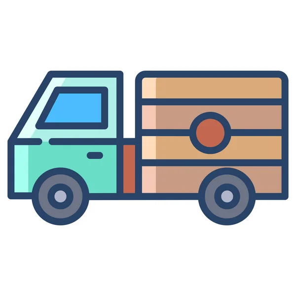 Lkw Web Symbol Einfache Illustration — Stockvektor