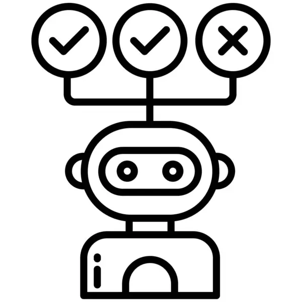 Robot Web Icoon Vector Illustratie — Stockvector