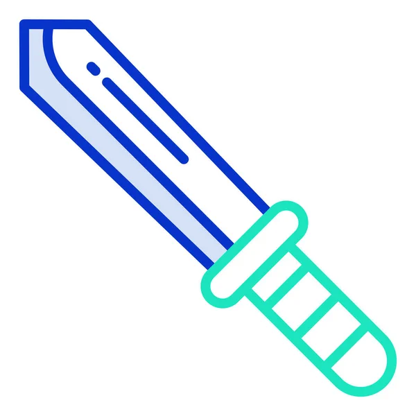 Sword Simple Icon Vector Illustration — Stock Vector