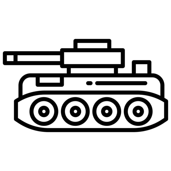 Tanque Icono Vector Simple Sobre Fondo Blanco — Vector de stock