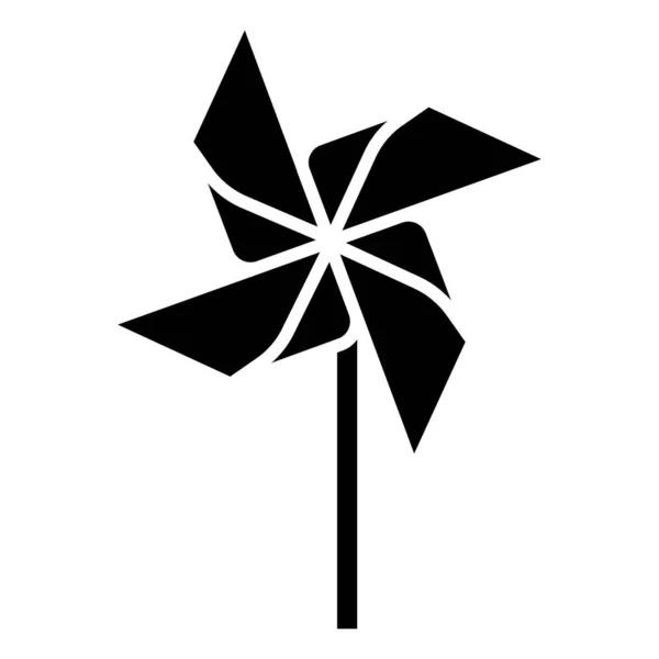 Icône Moulin Vent Illustration Simple Des Icônes Vectorielles Pinwheel Pour — Image vectorielle