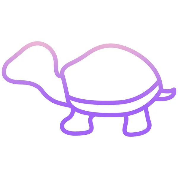 Schildpad Eenvoudige Icoon Vector Illustratie — Stockvector