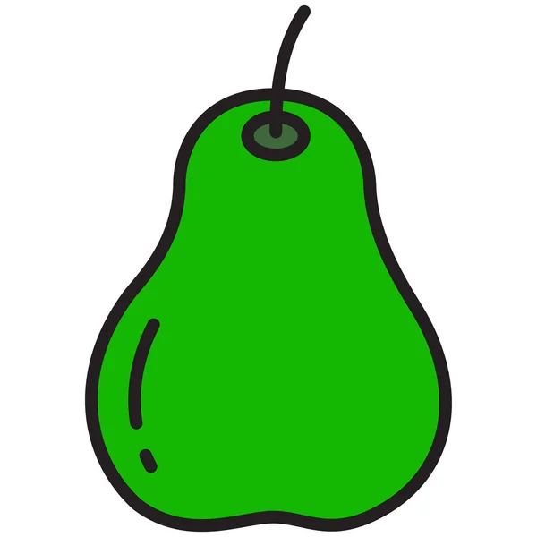 Pear Web Icon Simple Illustration — Stock Vector